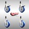 Service Caster 5 Inch 316SS Blue Poly Swivel 1 Inch Expanding Stem Caster Lock Brake, 2PK SS316TTLEX20S514-PPUB-BLUE-2-S-2-1 - alternate 3